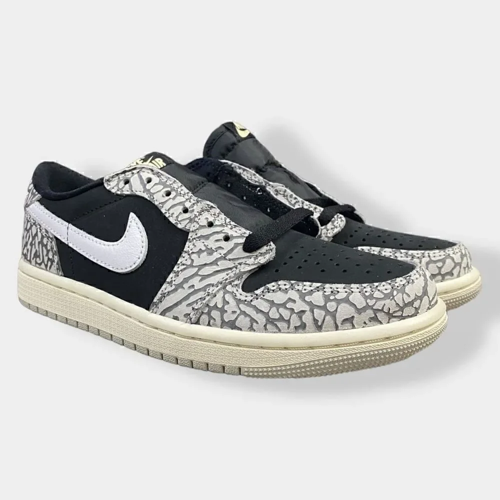 Nike Air Jordan 1 Retro Low OG Black Cement Sail CZ0790-001 Mens size 5/ 6.5 W